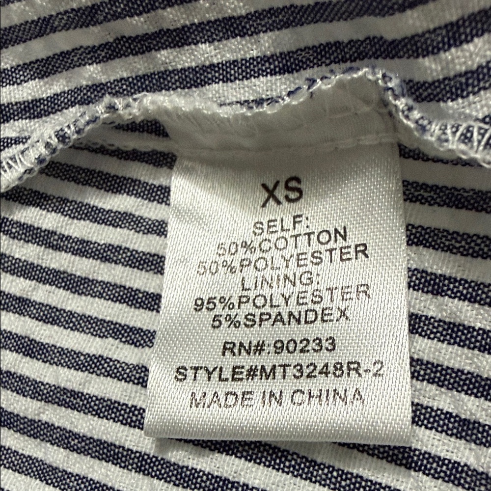 PacSun Navy and White Striped Halter Tank - Picture 8 of 9